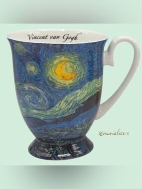 Van Gogh Mug “Starry Night” Inspired Design.